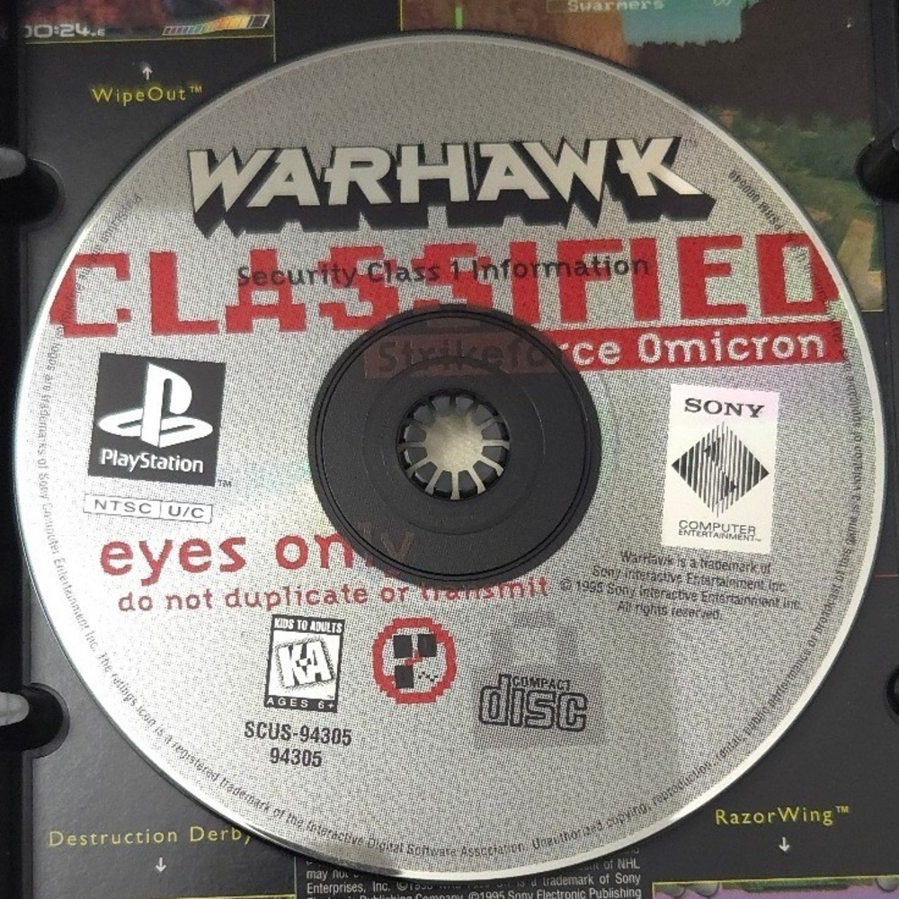 Warhawk PlayStation 1 (PS1)‎ Long Box - Complete in Box (CIB) W/ Reg Card Tested - Picture 7 of 13